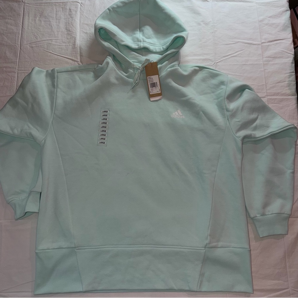 Adidas Light Green Pullover Hoodie